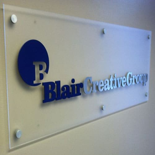 acrylic business sign