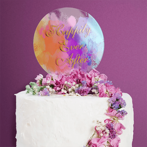 acrylic cake topper