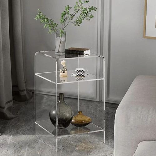 acrylic nightstand