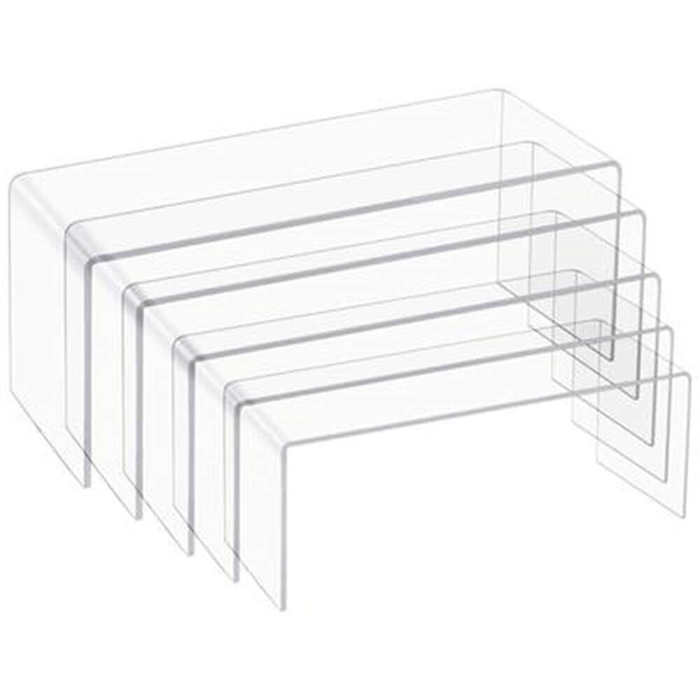 acrylic long rectangular u risers