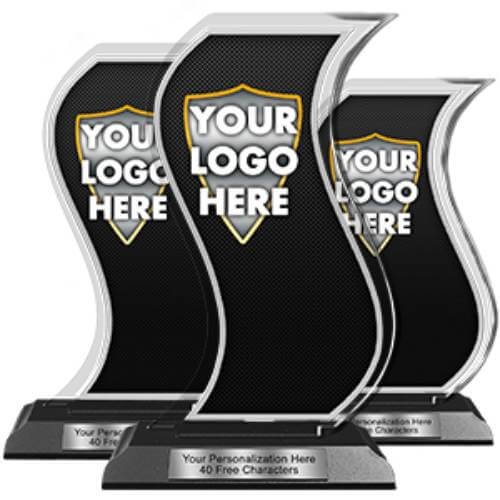 curved shaped custom acrylic award