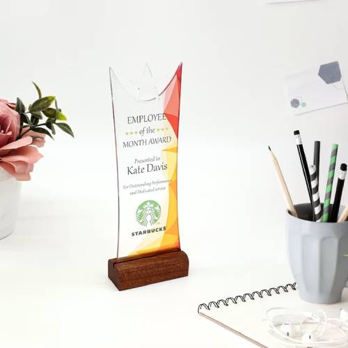 personalized corporate acrylic plaque blanks with stand