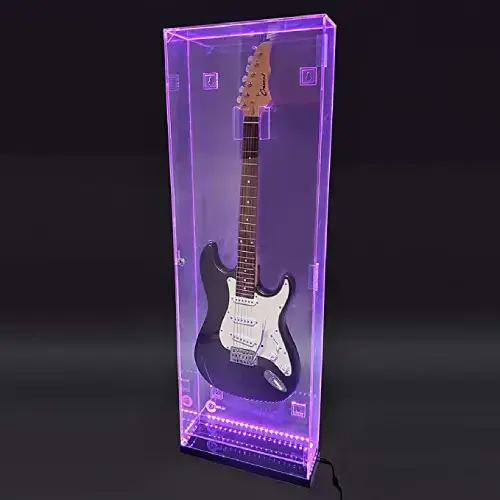 wall mounted tabletop guitar acrylic display box