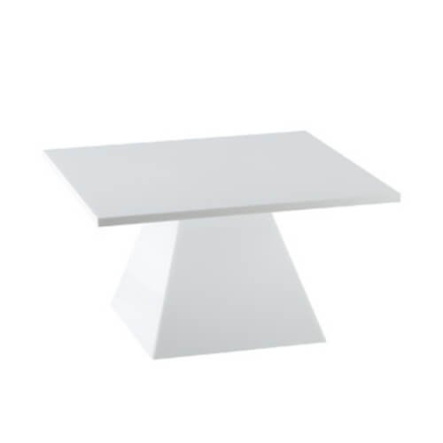 white acrylic square risers