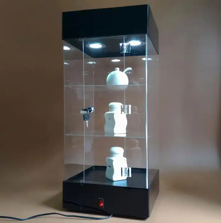 customized acrylic display light box with door