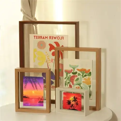 double sided display photo frame
