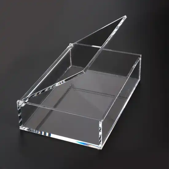 plexigasll box with door & manitic lid
